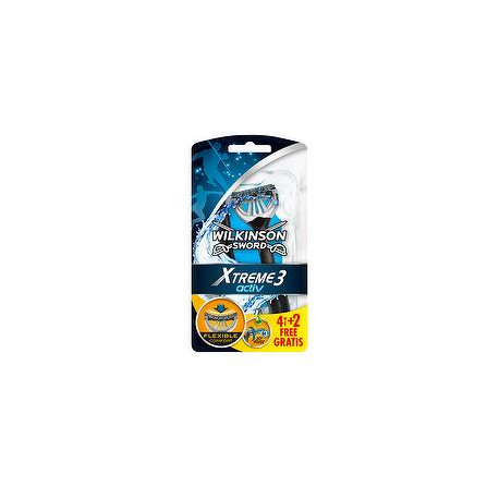 Rasoi Activ Xtreme3 WILKINSON conf. da 4 + 2 pezzi gratis