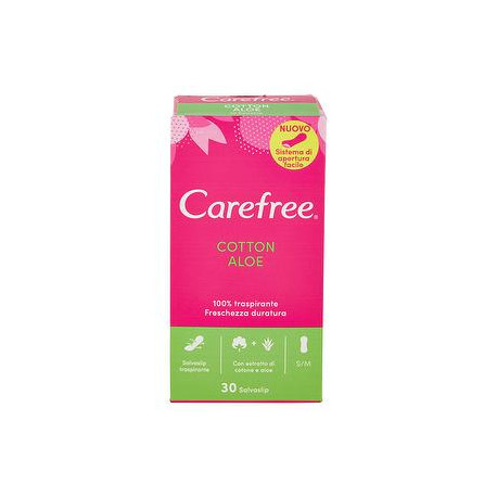 Proteggi-slip Aloe CAREFREE disteso conf. da 28 + 4 pezzi gratis