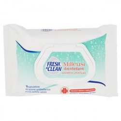 Salviette milleusi FRESH & CLEAN disinfettanti conf. da 20 salviette