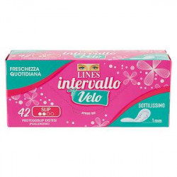 Proteggi-slip Intervallo Velo LINES anatomico disteso conf. da 42 pezzi