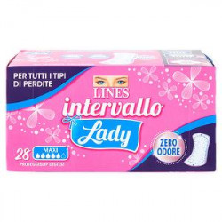 Proteggi-slip Intervallo Lady LINES maxi distesi conf. da 28 pezzi