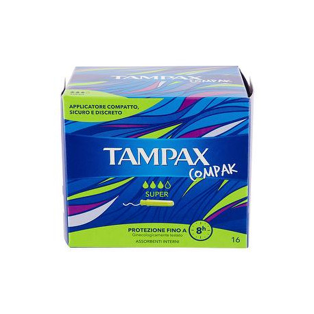 Assorbenti Compak TAMPAX super conf. da 16 pezzi