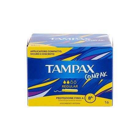 Assorbenti Compak TAMPAX regular conf. da 16 pezzi