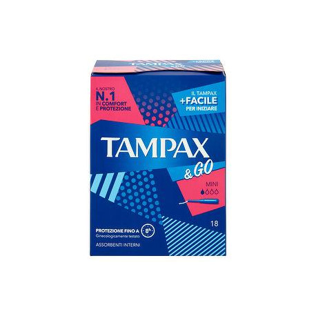 Assorbenti TAMPAX & Go mini conf. da 18 pezzi