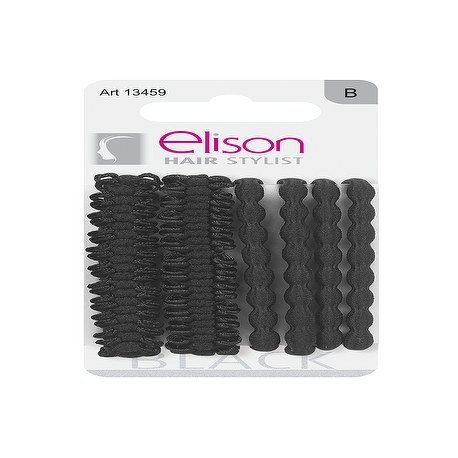 Elastici fantasy medium black ELISON conf. da 3 + 3 pezzi