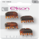 Pinze Mini Classic Turtle ELISON conf. 4 pezzi