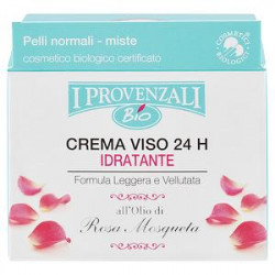 Crema viso Bio I PROVENZALI rosa mosqueta idratante pelli normali e miste 50ml