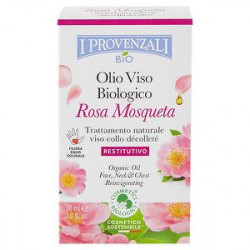 Olio puro viso Bio I PROVENZALI rosa mosqueta restitutivo 30ml