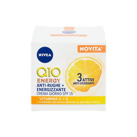 Crema giorno energizzante antirughe Q10 plus NIVEA pelle spenta e affaticata spf 15 50ml