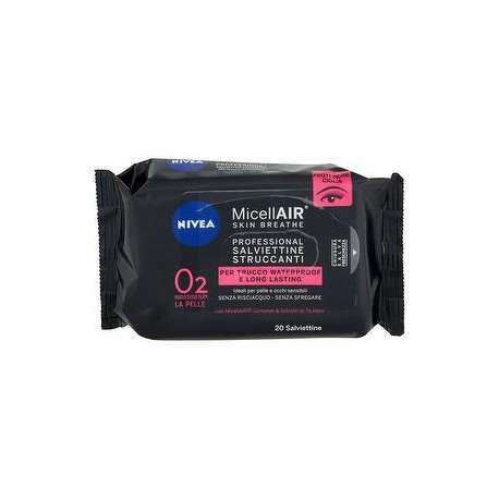 Salviette struccanti MicellAir Skin Breathe Professional NIVEA conf. da 20 salviette