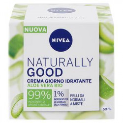 Crema viso idratante Naturally Good NIVEA pelli da normali a miste 50ml