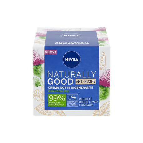 Crema notte rigenerante Naturally Good NIVEA anti-rughe 50ml