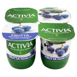 Yogurt Activia Frutta DANONE mirtillo conf. 125gr x 4 pezzi