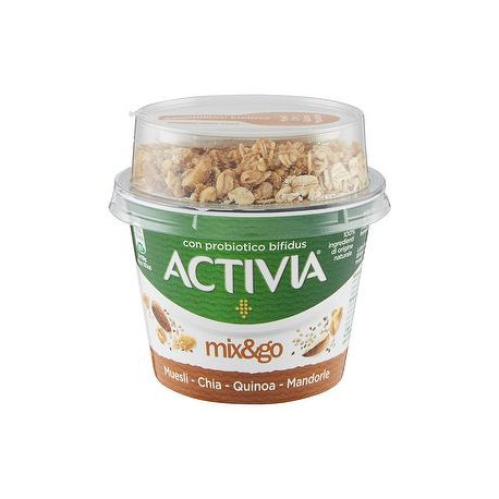 Yogurt Mix&Go Activia DANONE muesli chia quinoa mandorle 170gr