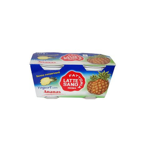 Yogurt FATTORIA LATTE SANO ROMA ananas conf. 125gr x 2 pezzi