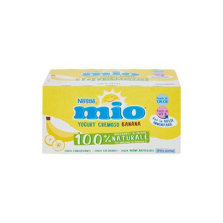 Yogurt cremoso Mio NESTLE banana conf. 125gr x 2 pezzi - Spesaldo la spesa  online su Roma e Lazio