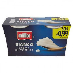 Crema di yogurt MüLLER bianco conf. 125gr x 2 pezzi