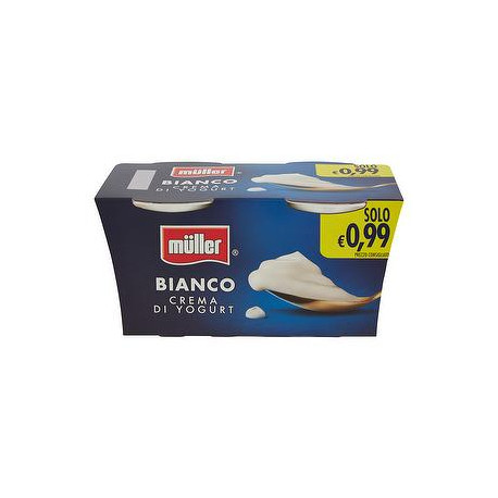 Crema di yogurt MüLLER bianco conf. 125gr x 2 pezzi