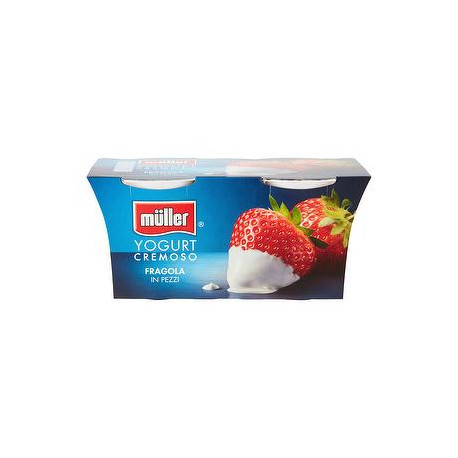 Yogurt MüLLER fragola in pezzi conf. 125gr x 2 pezzi