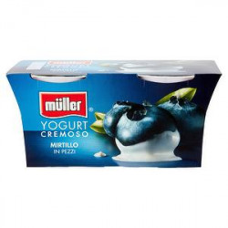 Yogurt MüLLER mirtillo in pezzi conf. 125gr x 2 pezzi