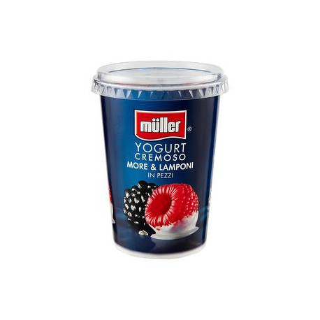 Yogurt cremoso MüLLER more e lamponi in pezzi 500gr