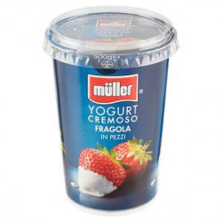 Yogurt cremoso MüLLER fragola in pezzi 500gr