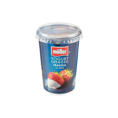 Yogurt cremoso MüLLER fragola in pezzi 500gr