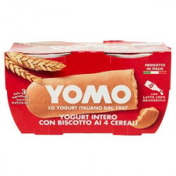 Yogurt intero YOMO biscotto ai 4 cereali conf. 125gr x 2 pezzi