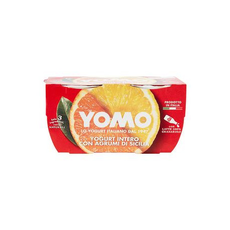 Yogurt intero YOMO agrumi di Sicilia conf. 125gr x 2 pezzi