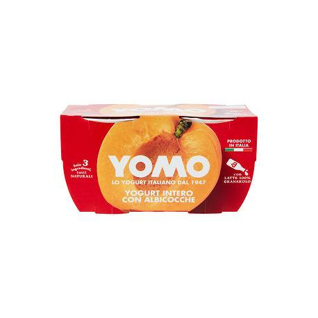 Yogurt intero YOMO albicocche conf. 125gr x 2 pezzi