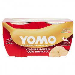 Yogurt intero YOMO banane conf. 125gr x 2 pezzi