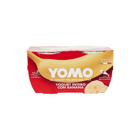 Yogurt intero YOMO banane conf. 125gr x 2 pezzi