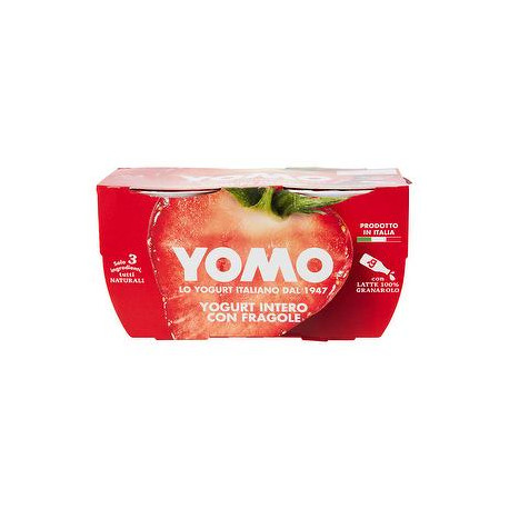 Yogurt intero YOMO fragole conf. 125gr x 2 pezzi