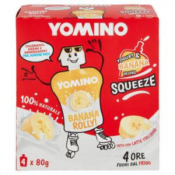 Yomino 100% naturale YOMO banana conf. 80gr x 4 pezzi