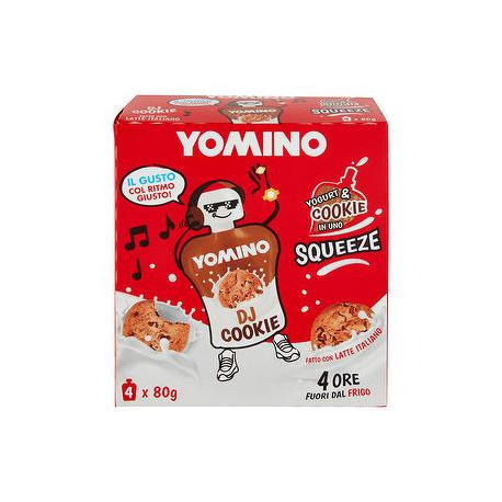 Yomino 100% naturale YOMO dj cookie conf. 80gr x 4 pezzi