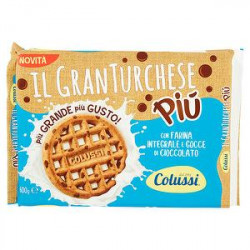 Biscotti Il Gran Turchese COLUSSI integrale con gocce di cioccolato 600gr