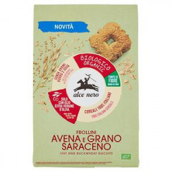 Frollini biologici ALCE NERO avena e grano saraceno 250gr