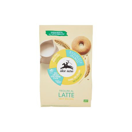 Biscotti benessere ALCE NERO al latte bio 350gr