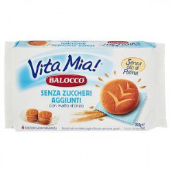 Biscotti Vita Mia BALOCCO senza zuccheri aggiunti con malto d'orzo 325gr