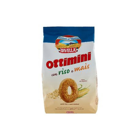 Biscotti Ottimini DIVELLA riso e mais 400gr