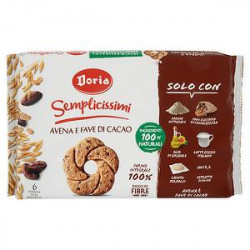 Biscotti Semplicissimi DORIA avena e fave di cacao 280gr