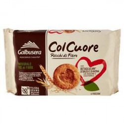 Frollini Ricchi di Fibre Col Cuore GALBUSERA senza olio di palma 300gr conf. da 6 porzioni