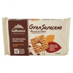 Frollini Ricchi di Fibre Gran Saraceno GALBUSERA integrali con gocce di cioccolato 260gr conf. da 6 porzioni