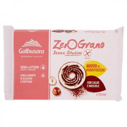 Frollini Senza Glutine ZeroGrano GALBUSERA cacao e nocciola 220gr conf. da 6 porzioni