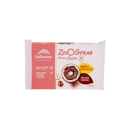 Frollini Senza Glutine ZeroGrano GALBUSERA cacao e nocciola 220gr conf. da 6 porzioni