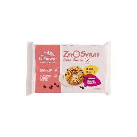 Frollini Senza Glutine ZeroGrano GALBUSERA panna e cacao 220gr conf. da 6 porzioni