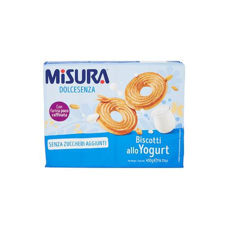 Biscotti Dolcesenza MISURA senza olio di palma allo yogurt 400gr