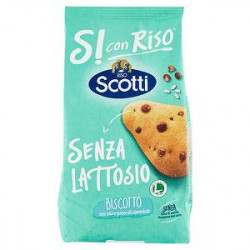 Biscotti Si con Riso Riso SCOTTI senza lattosio con gocce di cioccolato 350gr