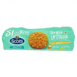 Biscotti Si con Riso Riso SCOTTI senza lattosio multicereale con riso 250gr