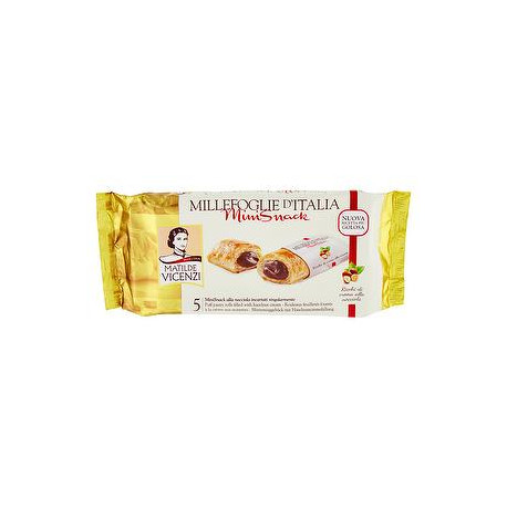 Mini Snack Millefoglie d'Italia MATILDE VICENZI nocciola 125gr